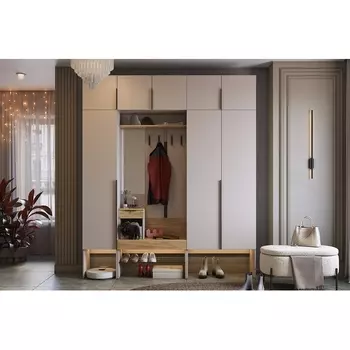 Прихожая "Баско К7" Mebelson (ЛДСП/Дуб крафт золотой) арт.ПК07Баско.3369