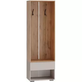 Прихожая Woodville Роут 0,6 м кашемир / дуб вотан арт.615369