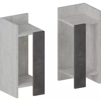 Прикроватная тумба ELOS NIGHTSTAND SET (Дерево/Белый) LEVE