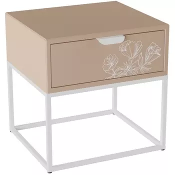 Прикроватная тумба Калифорния Дрим ТП01 Пудра/Белый от фабрики Калифорния