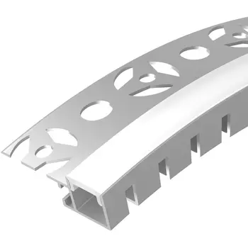 Профиль FANTOM-BENT-W12-TOP-EDGE-2000 ANOD (Arlight, Алюминий) 040328 (2 шт.)