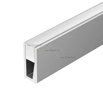 Профиль с экраном ALU-NANO-6-2000 ANOD+SILICONE (Arlight, Алюминий) 021940