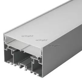 Профиль с экраном S2-LINE-10570-2500 ANOD+OPAL (Алюминий) 021175 (Arlight)