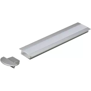 Профиль врезной 22/16*07*1000 комплект с рассеивателем и заглушками Image ALP.590.72-1