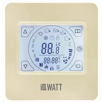 Программируемый терморегулятор THERMOSTAT TS (слоновая кость) IQWatt Терморегуляторы IQ IVORY