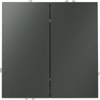 Проходной переключатель двухклавишный (титан) Voltum S70 VLS020306