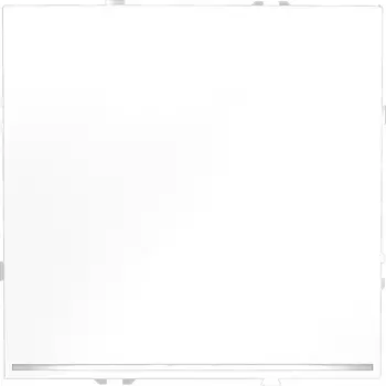 Проходной переключатель одноклавишный с подсветкой (белый матовый) Voltum S70 VLS010402