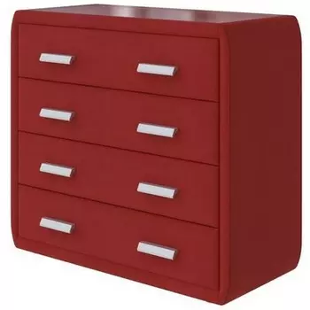 PROxSON Комод Soft Mebel (Ткань: Велюр Forest 13 Красный) 101x48