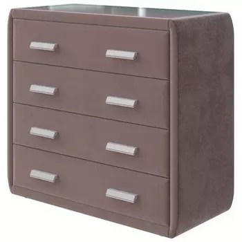 PROxSON Комод Soft Mebel (Ткань: Велюр Shaggy Chocolate) 101x48