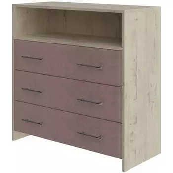 PROxSON Комод Свен (ЛДСП Бунратти+ткань Бунратти/Ultra Горячий шоколад) 90x40