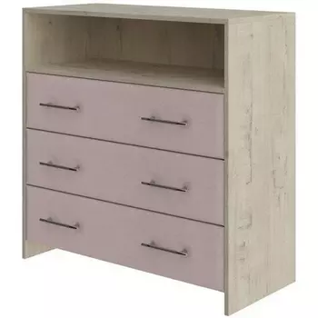 PROxSON Комод Свен (ЛДСП Бунратти+ткань Бунратти/Ultra Розовый мусс) 90x40