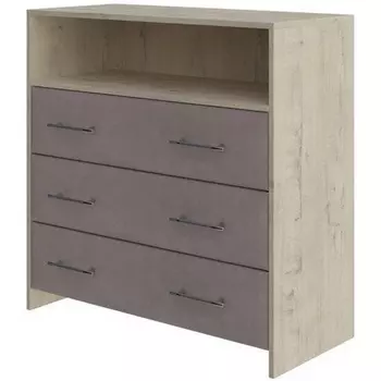 PROxSON Комод Свен (ЛДСП Бунратти+ткань Бунратти/Monopoly Капучино (297)) 90x40