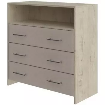 PROxSON Комод Свен (ЛДСП Бунратти+ткань Бунратти/Monopoly Миндаль (111)) 90x40