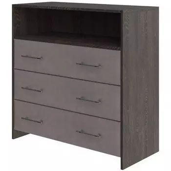 PROxSON Комод Свен (ЛДСП Кантербери+ткань Дуб Кантербери/Monopoly Капучино (297)) 90x40