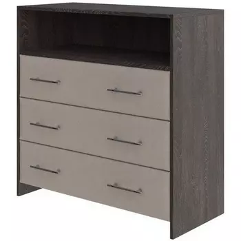 PROxSON Комод Свен (ЛДСП Кантербери+ткань Дуб Кантербери/Monopoly Миндаль (111)) 90x40