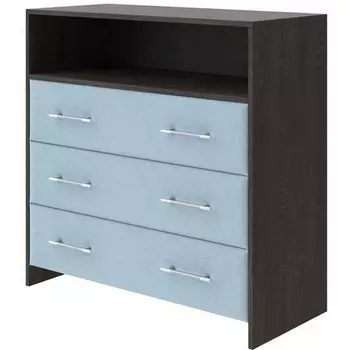 PROxSON Комод Varna (ЛДСП Кантербери+ткань Дуб Кантербери/Teddy Морозная свежесть) 90x40