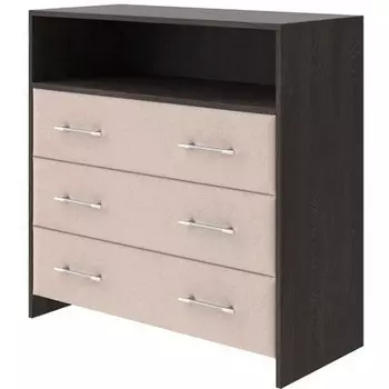 PROxSON Комод Varna (ЛДСП Кантербери+ткань Дуб Кантербери/Teddy Тауп) 90x40