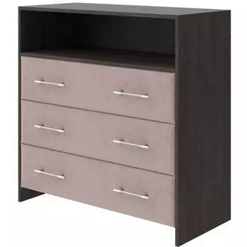 PROxSON Комод Varna (ЛДСП Кантербери+ткань Дуб Кантербери/Teddy Шоколадный бисквит) 90x40