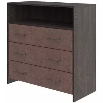 PROxSON Комод Varna (ЛДСП+ткань Дуб Кантербери/Tesla Брауни) 90x40