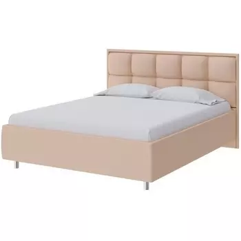 PROxSON Кровать Chessy без основания (Ткань: Рогожка Savana Camel (бежевый)) 200x190