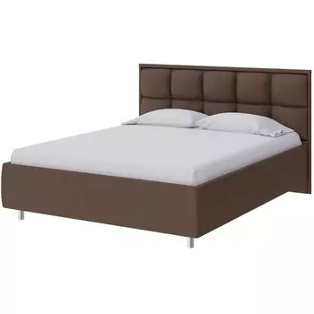 PROxSON Кровать Chessy без основания (Ткань: Рогожка Savana Chocolate (шоколад)) 200x190