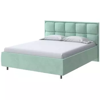 PROxSON Кровать Chessy без основания (Ткань: Велюр Teddy Мятный) 200x200