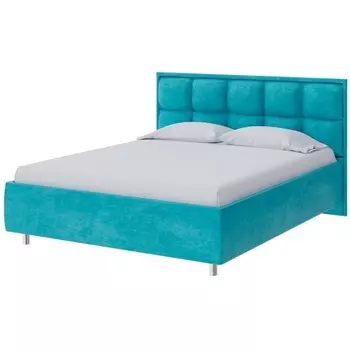PROxSON Кровать Chessy без основания (Ткань: Велюр Лофти Лазурь) 200x190