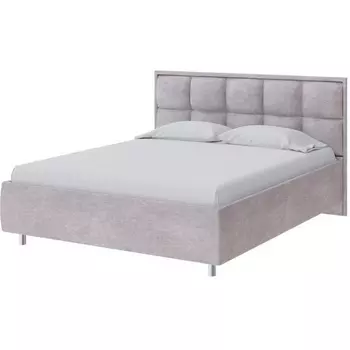 PROxSON Кровать Chessy без основания (Ткань: Велюр Лофти Серый) 200x190