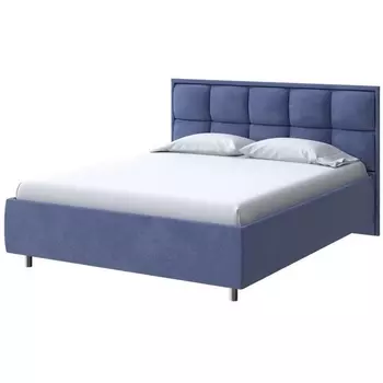 PROxSON Кровать Chessy без основания (Ткань: Велюр Casa Сапфировый) 180x200