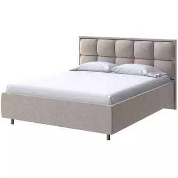 PROxSON Кровать Chessy без основания (Ткань: Велюр Gratta 2 Латте) 200x200