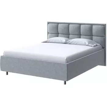 PROxSON Кровать Chessy без основания (Ткань: Велюр Gratta 3 Утренний туман) 180x190