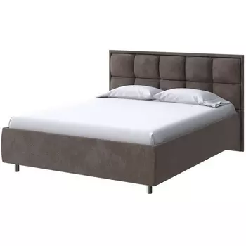 PROxSON Кровать Chessy без основания (Ткань: Велюр Casa Кофейный) 200x190