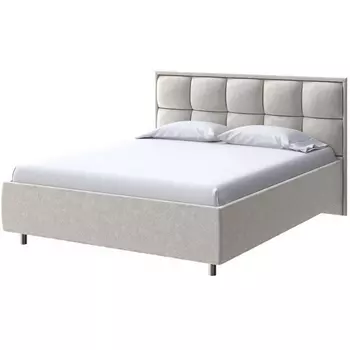 PROxSON Кровать Chessy без основания (Ткань: Велюр Gratta 1 Шампань) 200x200