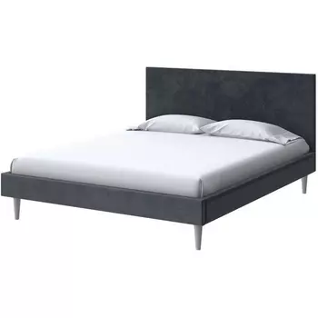 PROxSON Кровать Claro (Ткань: Велюр Casa Графитовый) 160x200