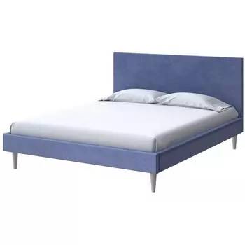 PROxSON Кровать Claro (Ткань: Велюр Casa Сапфировый) 160x200