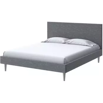 PROxSON Кровать Claro (Ткань: Велюр Gratta 4 Серый космос) 160x200