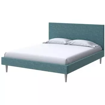 PROxSON Кровать Claro (Ткань: Велюр Gratta 5 Морская лагуна) 160x200