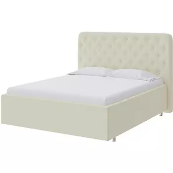 PROxSON Кровать Classic Large (Экокожа Кремовый) 200x200