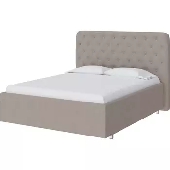 PROxSON Кровать Classic Large (Ткань: Рогожка Тетра Бежевый) 180x200
