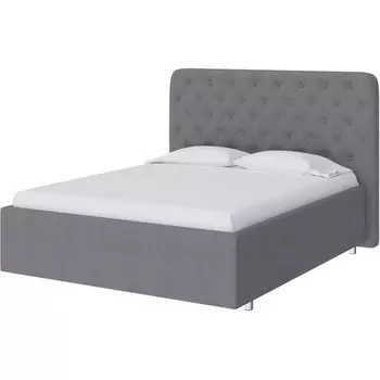 PROxSON Кровать Classic Large (Ткань: Рогожка Тетра Стальной) 200x200