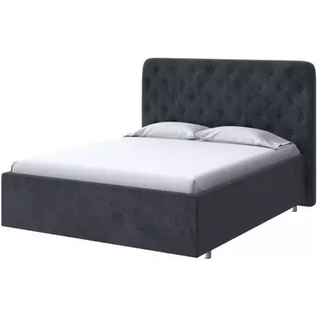 PROxSON Кровать Classic Large (Ткань: Велюр Casa Графитовый) 200x190