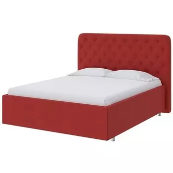 PROxSON Кровать Classic Large (Ткань: Велюр Forest 13 Красный) 200x190