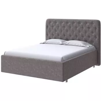 PROxSON Кровать Classic Large (Ткань: Велюр Gratta 7 Жареный миндаль) 200x200