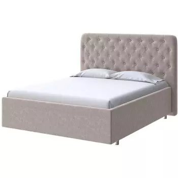 PROxSON Кровать Classic Large (Ткань: Велюр Gratta 2 Латте) 200x200
