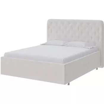 PROxSON Кровать Classic Large (Ткань: Велюр Лофти Лён) 200x200