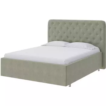 PROxSON Кровать Classic Large (Ткань: Велюр Лофти Олива) 200x200