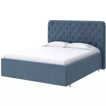 PROxSON Кровать Classic Large (Ткань: Велюр Monopoly Прованский синий (792)) 160x190