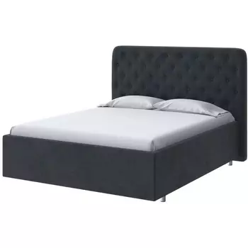 PROxSON Кровать Classic Large (Ткань: Велюр Teddy Древесный уголь) 180x200