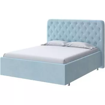 PROxSON Кровать Classic Large (Ткань: Велюр Teddy Морозная свежесть) 200x200