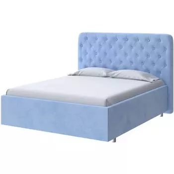 PROxSON Кровать Classic Large (Ткань: Велюр Teddy Небесно-голубой) 200x200